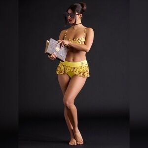 NEW Disney Beauty & The Beast Panel Skirt Swim Bikini Bottoms Size Medium